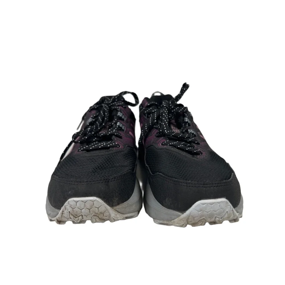 Asics Women's Black/Purple Gel-Venture 9 Lace Up Athletic Shoes - 7.5 Wide